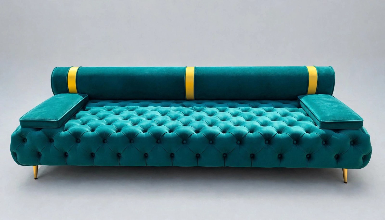 Teal Velvet Chesterfield Sofa